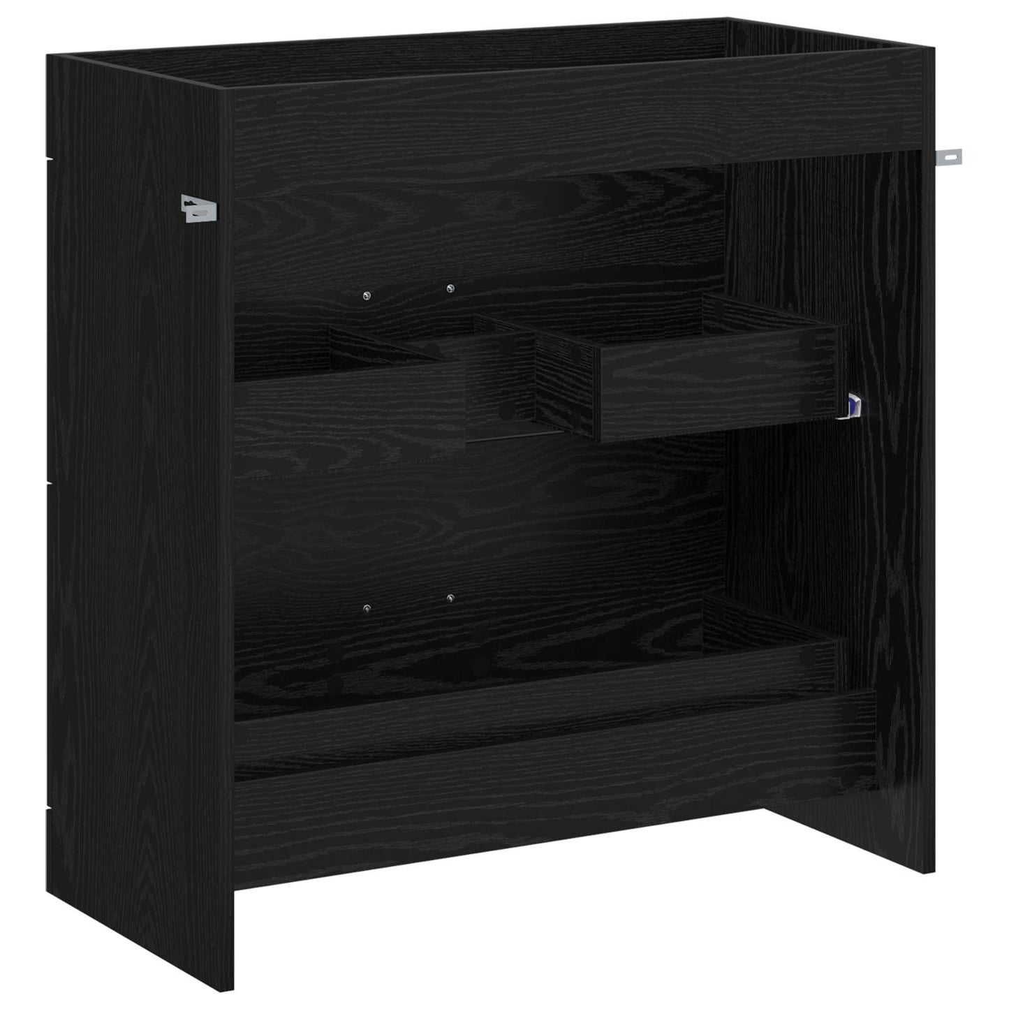 vidaXL Bathroom Under Sink Cabinet Black Oak 78.5 x 37.5 x 81 cm