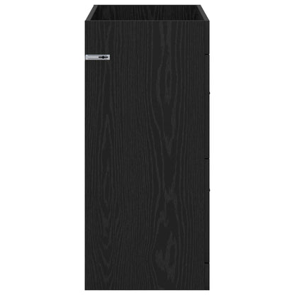 vidaXL Bathroom Under Sink Cabinet Black Oak 78.5 x 37.5 x 81 cm