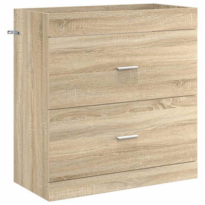 vidaXL Bathroom Under Sink Cabinet Sonoma Oak 78.5 x 37.5 x 81 cm