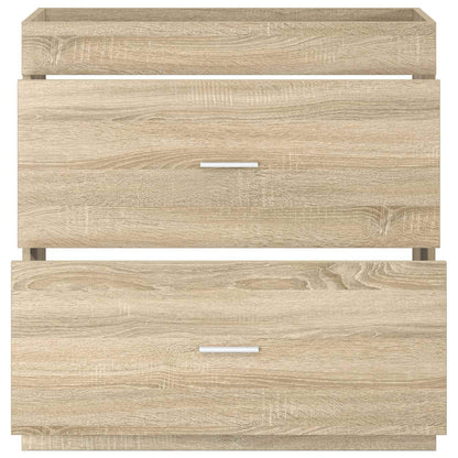 vidaXL Bathroom Under Sink Cabinet Sonoma Oak 78.5 x 37.5 x 81 cm