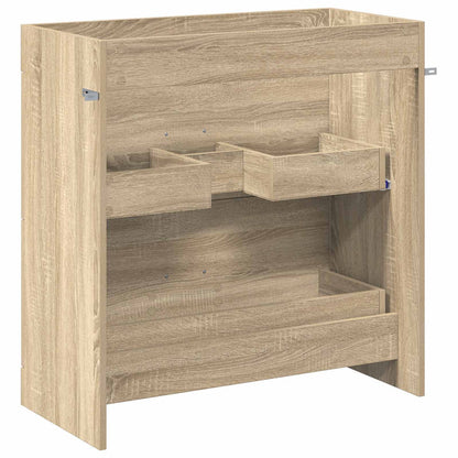 vidaXL Bathroom Under Sink Cabinet Sonoma Oak 78.5 x 37.5 x 81 cm