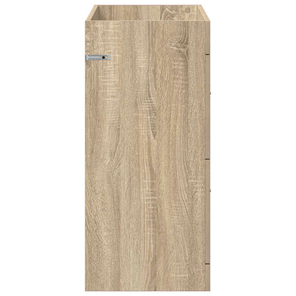 vidaXL Bathroom Under Sink Cabinet Sonoma Oak 78.5 x 37.5 x 81 cm