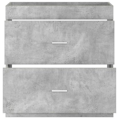 vidaXL Bathroom Under Sink Cabinet Concrete Grey 78.5 x 37.5 x 81 cm