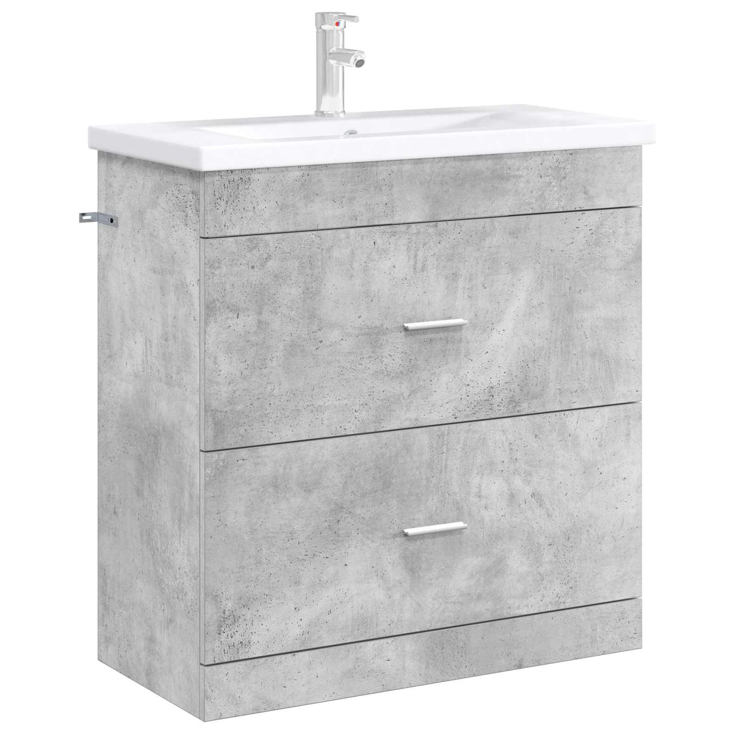 vidaXL Bathroom Under Sink Cabinet Concrete Grey 78.5 x 37.5 x 81 cm