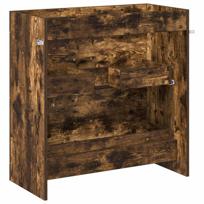 vidaXL Bathroom Under Sink Cabinet Smoked Oak 78.5 x 37.5 x 81 cm