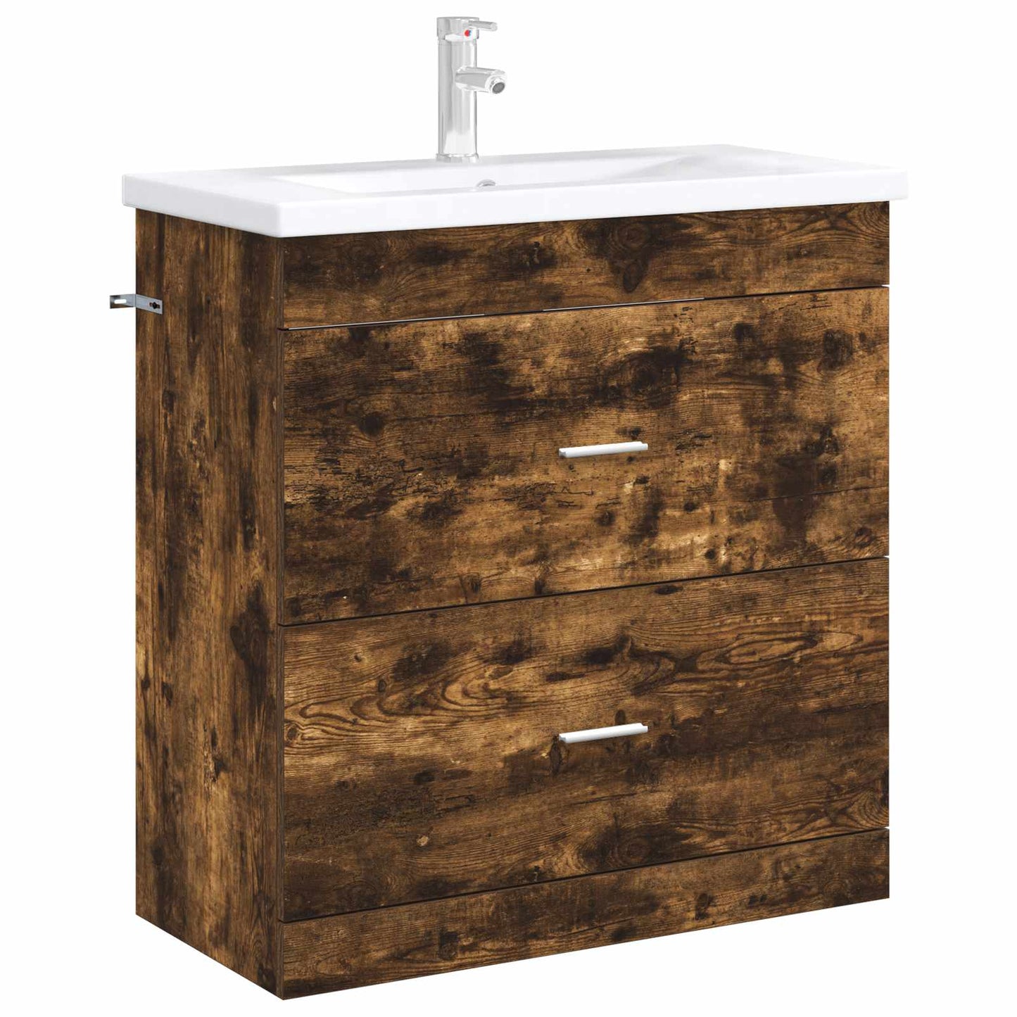 vidaXL Bathroom Under Sink Cabinet Smoked Oak 78.5 x 37.5 x 81 cm