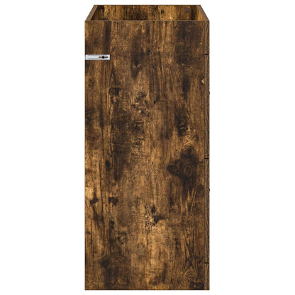 vidaXL Bathroom Under Sink Cabinet Smoked Oak 78.5 x 37.5 x 81 cm