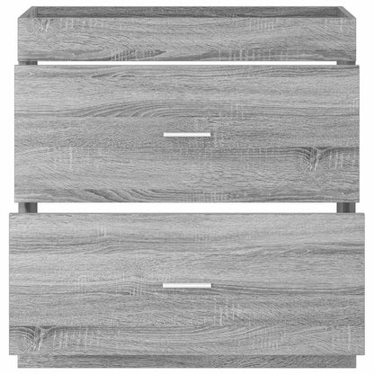 vidaXL Bathroom Under Sink Cabinet Grey Sonoma 78.5 x 37.5 x 81 cm