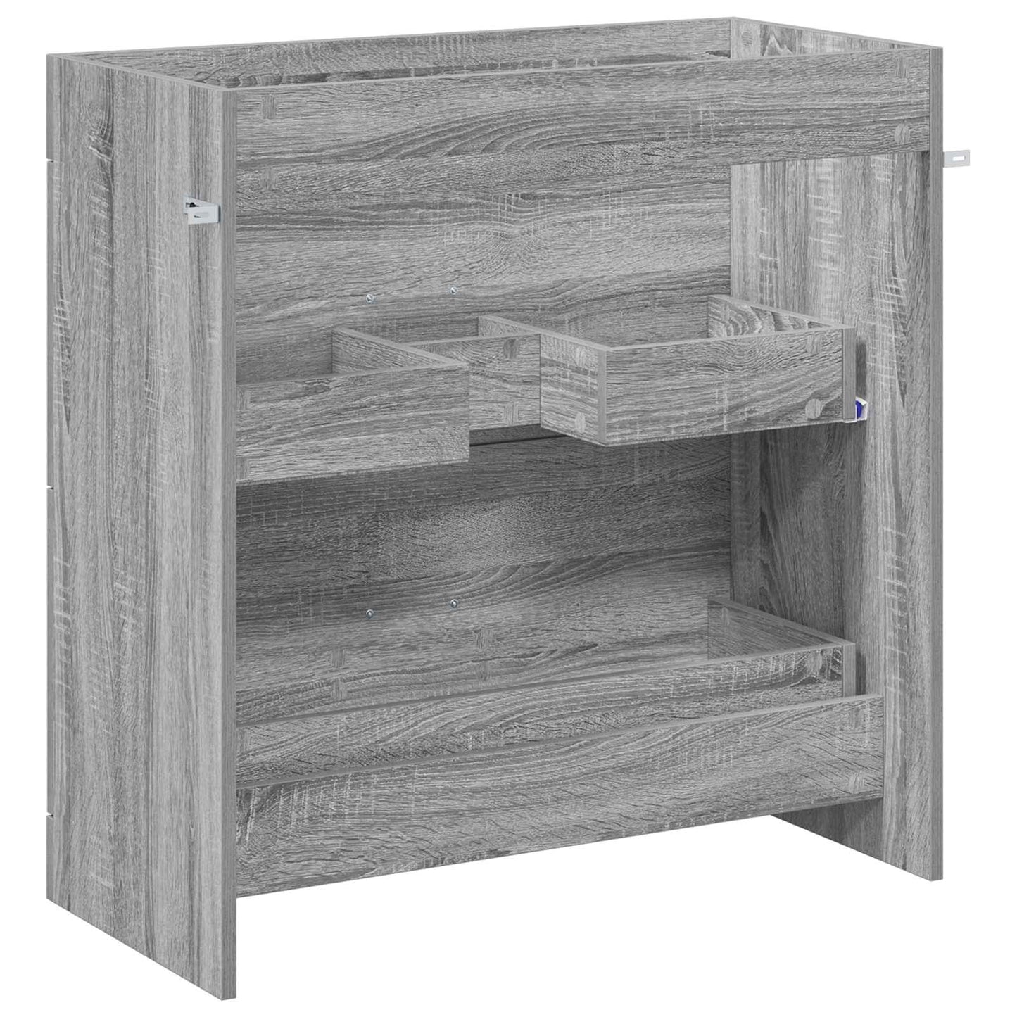 vidaXL Bathroom Under Sink Cabinet Grey Sonoma 78.5 x 37.5 x 81 cm