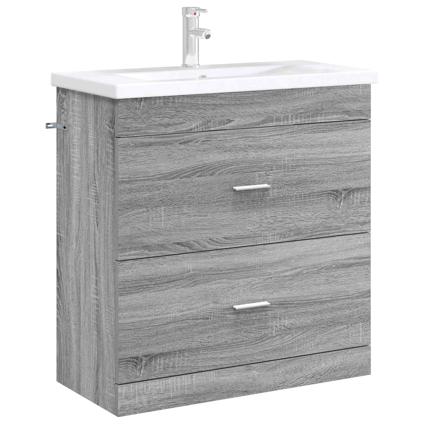 vidaXL Bathroom Under Sink Cabinet Grey Sonoma 78.5 x 37.5 x 81 cm