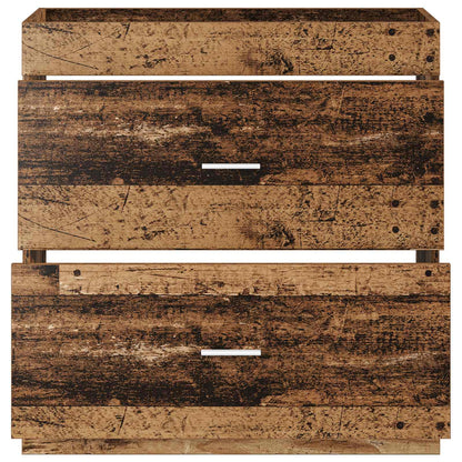 vidaXL Bathroom Under Sink Cabinet Old Wood 78.5 x 37.5 x 81 cm