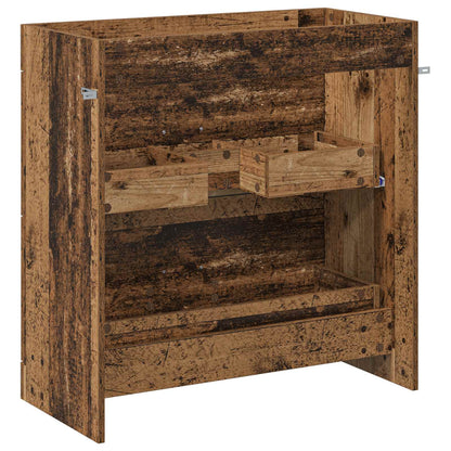 vidaXL Bathroom Under Sink Cabinet Old Wood 78.5 x 37.5 x 81 cm