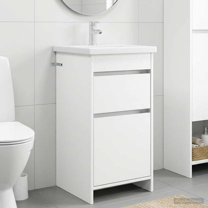 vidaXL Bathroom Vanity with Sink White 42 x 40 x 84.5 cm