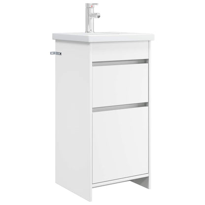 vidaXL Bathroom Vanity with Sink White 42 x 40 x 84.5 cm