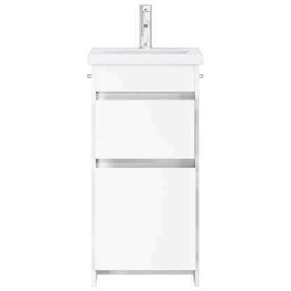 vidaXL Bathroom Vanity with Sink White 42 x 40 x 84.5 cm