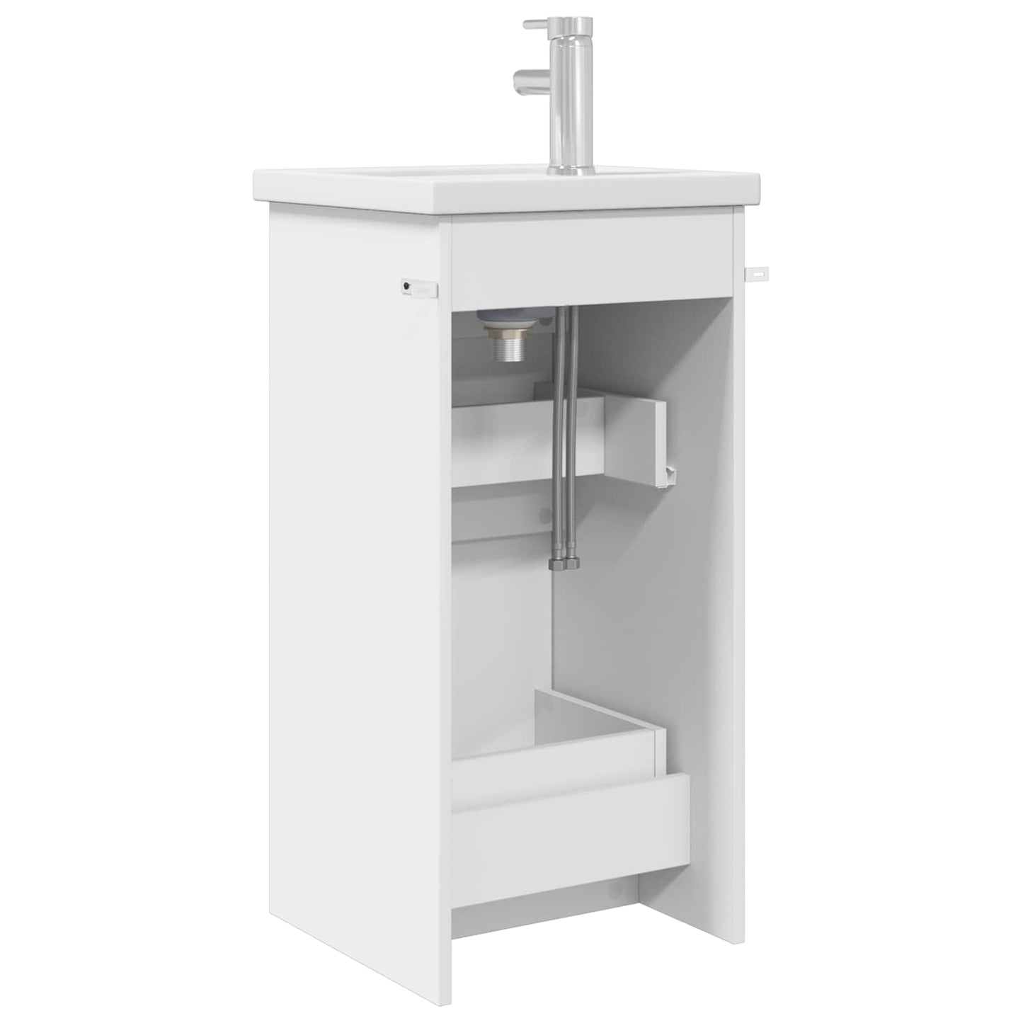 vidaXL Bathroom Vanity with Sink White 42 x 40 x 84.5 cm