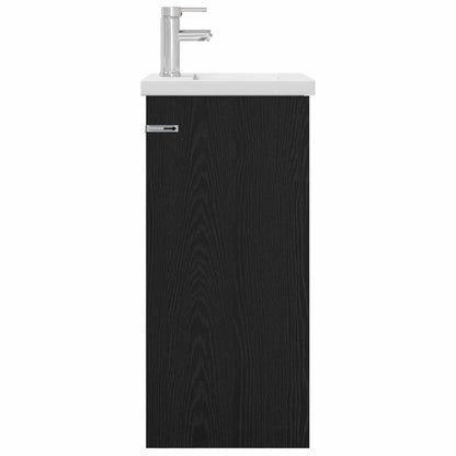 vidaXL Bathroom Vanity with Sink Black Oak 42 x 40 x 84.5 cm