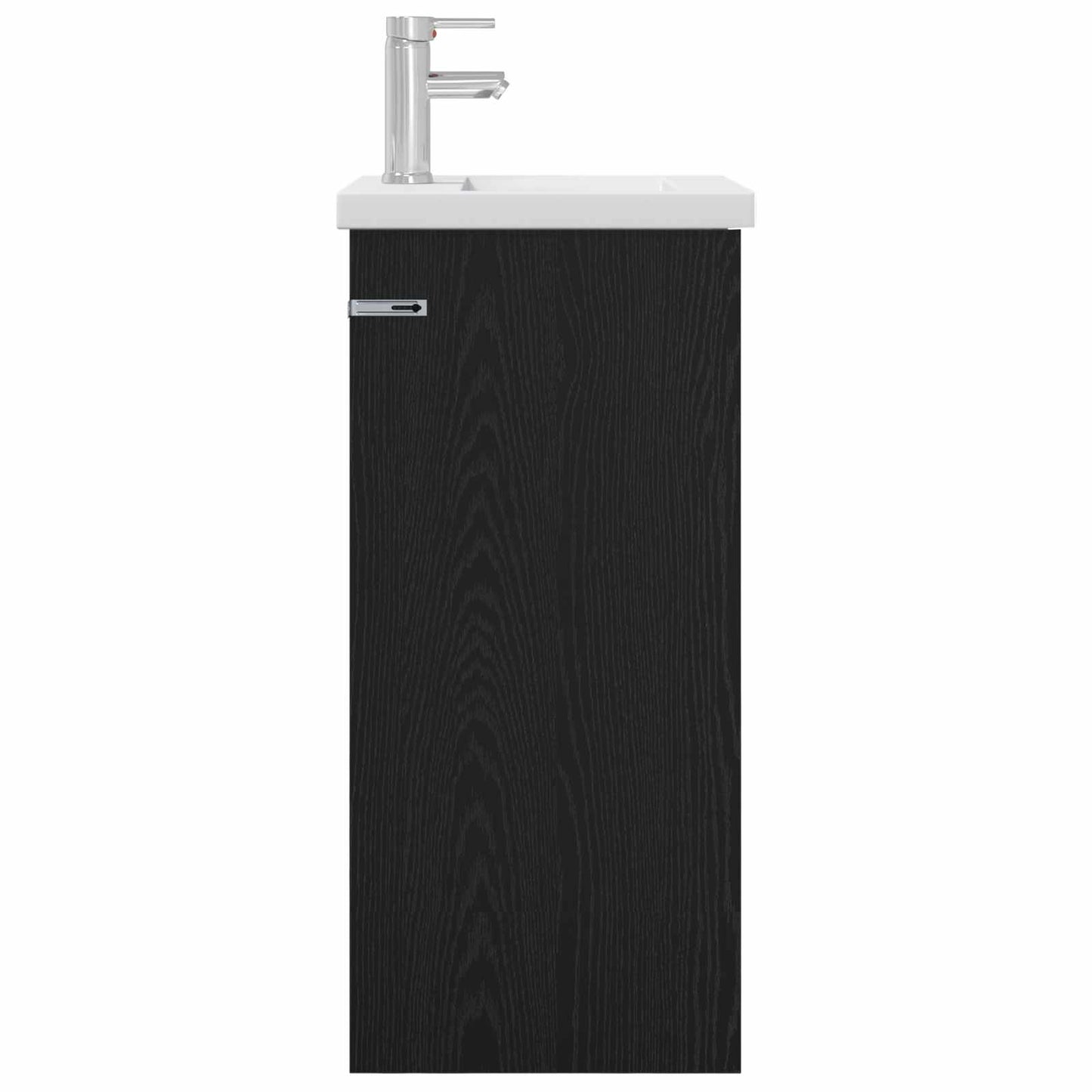 vidaXL Bathroom Vanity with Sink Black Oak 42 x 40 x 84.5 cm
