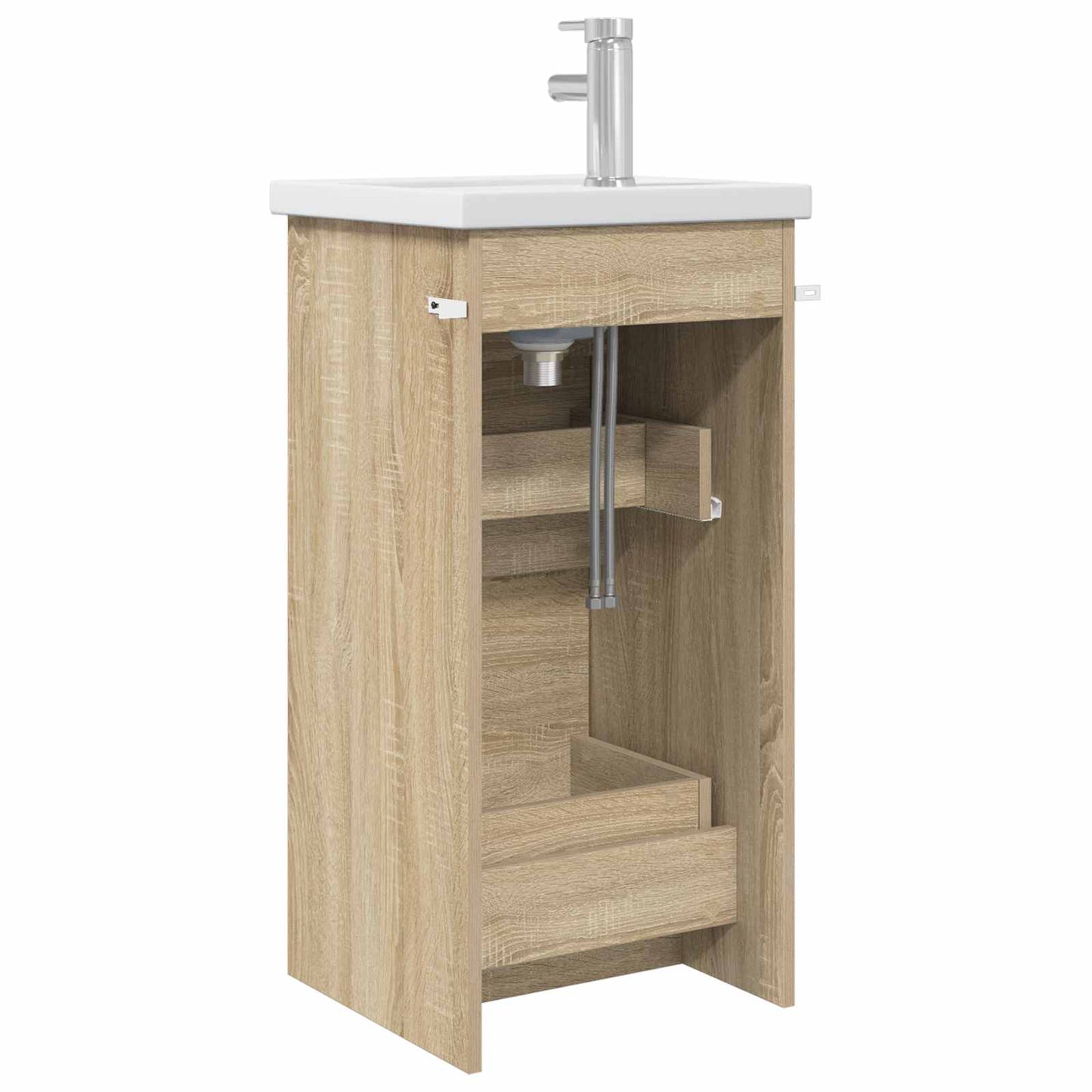 vidaXL Bathroom Vanity with Sink Sonoma Oak 42 x 40 x 84.5 cm