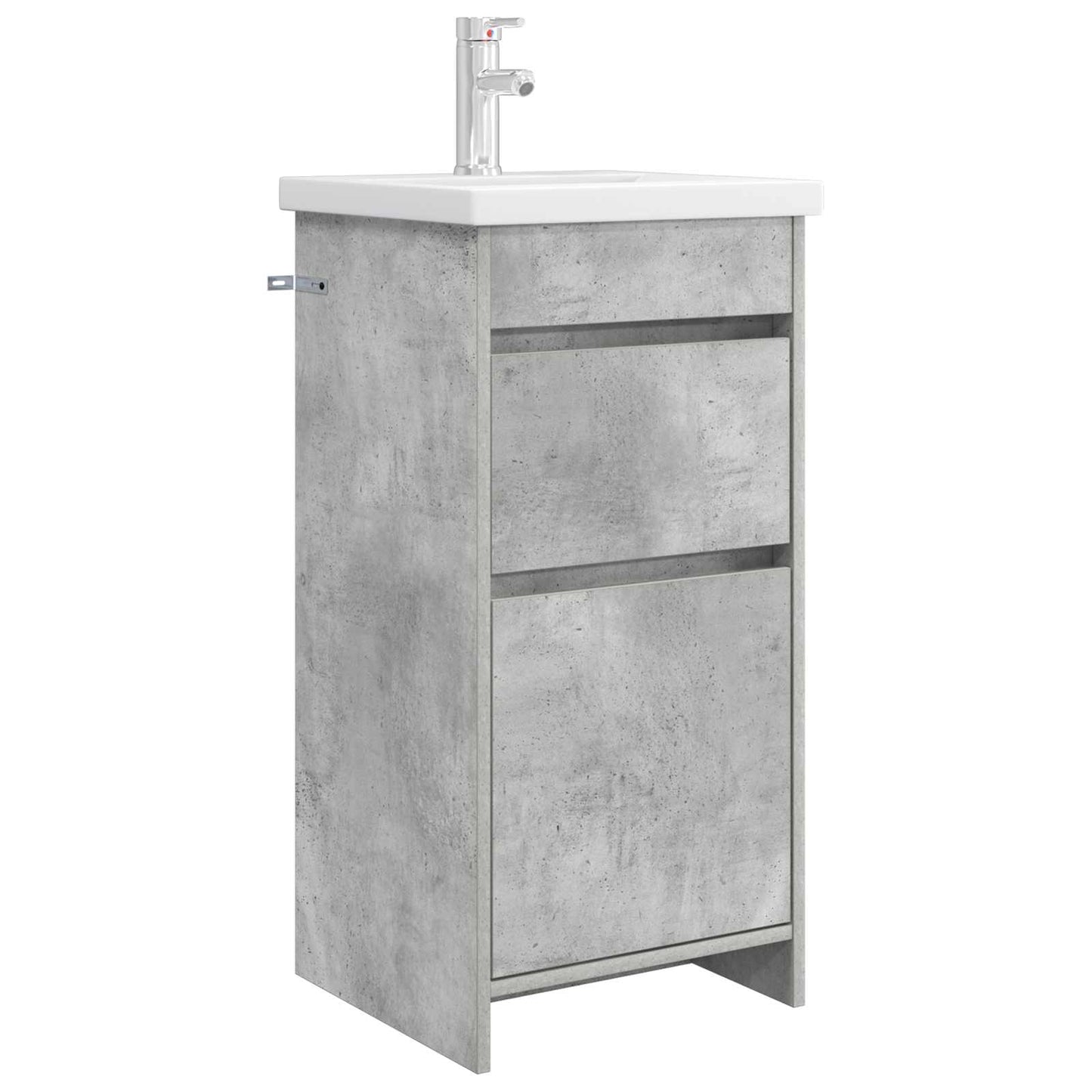 vidaXL Bathroom Vanity with Sink Concrete Grey 42 x 40 x 84.5 cm