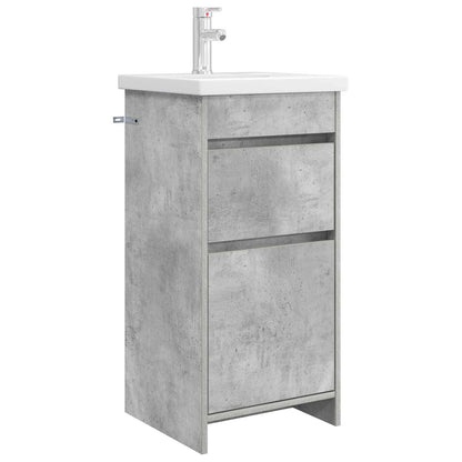 vidaXL Bathroom Vanity with Sink Concrete Grey 42 x 40 x 84.5 cm