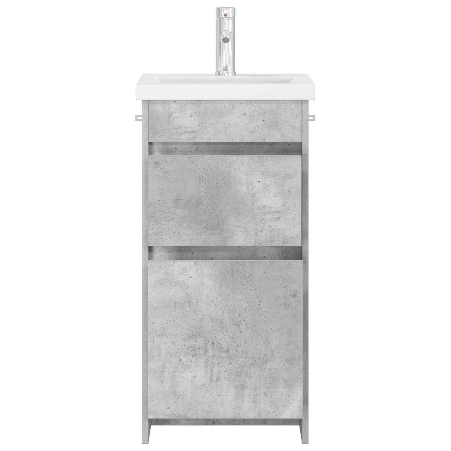vidaXL Bathroom Vanity with Sink Concrete Grey 42 x 40 x 84.5 cm