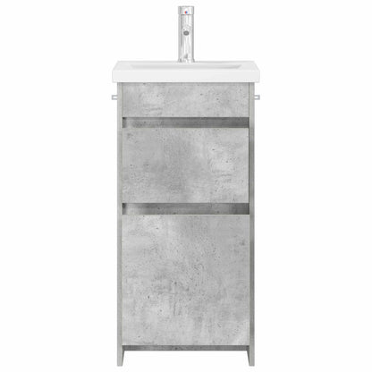 vidaXL Bathroom Vanity with Sink Concrete Grey 42 x 40 x 84.5 cm