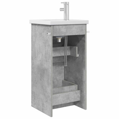 vidaXL Bathroom Vanity with Sink Concrete Grey 42 x 40 x 84.5 cm