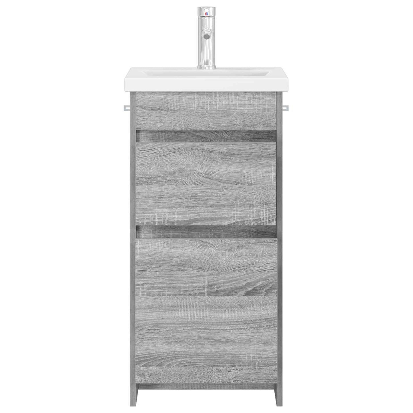 vidaXL Bathroom Vanity with Sink Grey Sonoma 42 x 40 x 84.5 cm