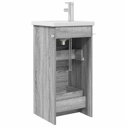 vidaXL Bathroom Vanity with Sink Grey Sonoma 42 x 40 x 84.5 cm
