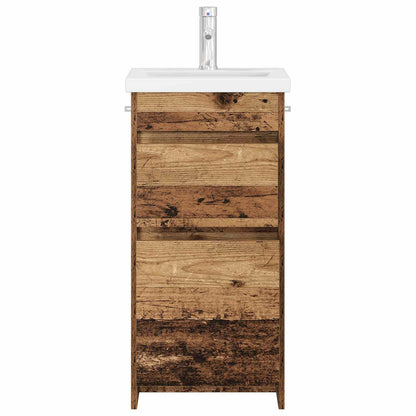 vidaXL Bathroom Vanity with Sink Old Wood 42 x 40 x 84.5 cm