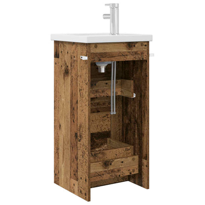 vidaXL Bathroom Vanity with Sink Old Wood 42 x 40 x 84.5 cm