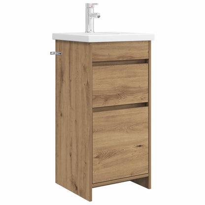 vidaXL Bathroom Vanity with Sink Artisan Oak 42 x 40 x 84.5 cm