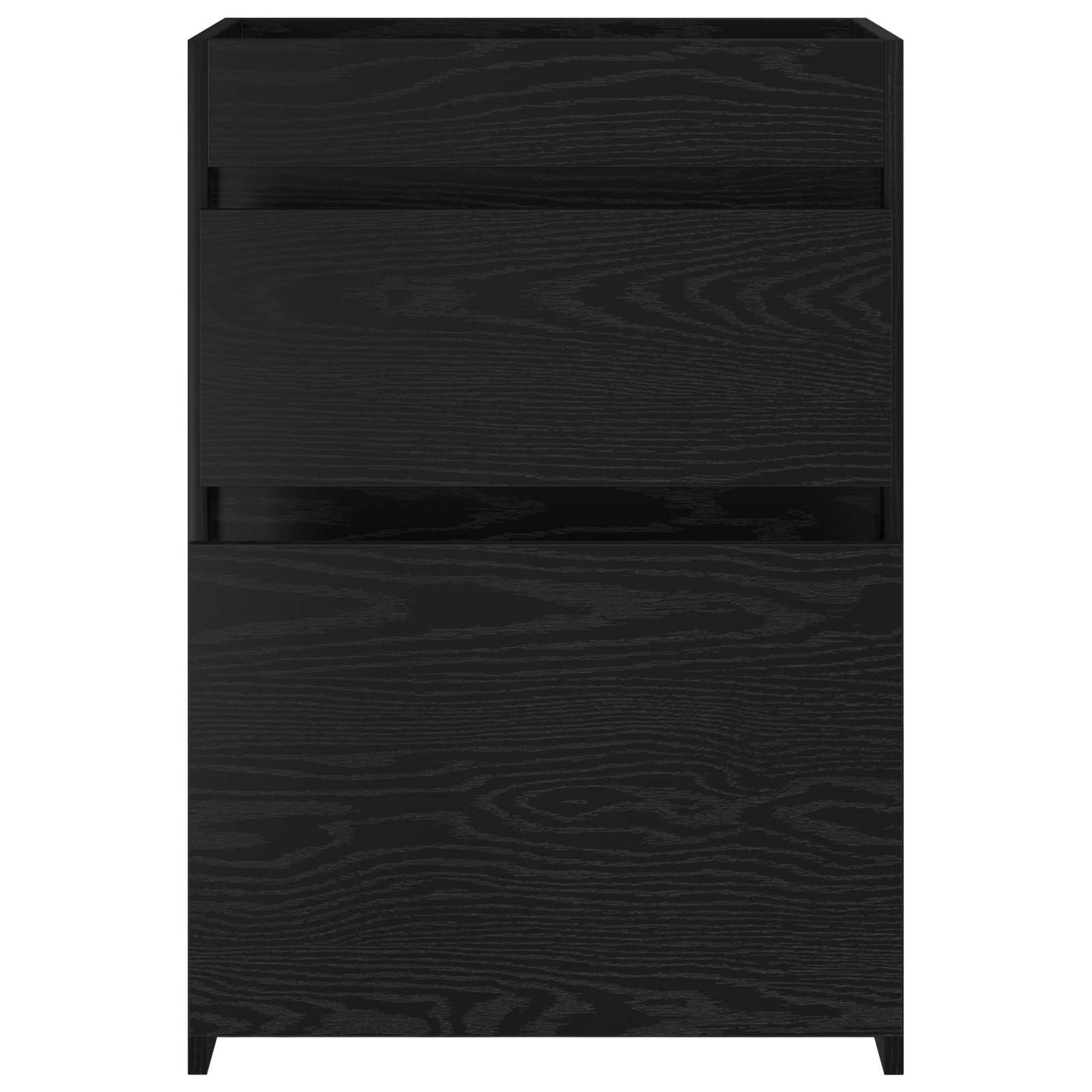 vidaXL Bathroom Under Sink Cabinet Black Oak 56 x 37.5 x 81 cm