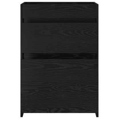 vidaXL Bathroom Under Sink Cabinet Black Oak 56 x 37.5 x 81 cm