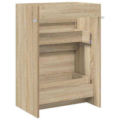 vidaXL Bathroom Under Sink Cabinet Sonoma Oak 56 x 37.5 x 81 cm