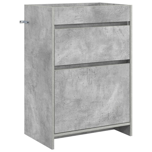 vidaXL Bathroom Under Sink Cabinet Concrete Grey 56 x 37.5 x 81 cm