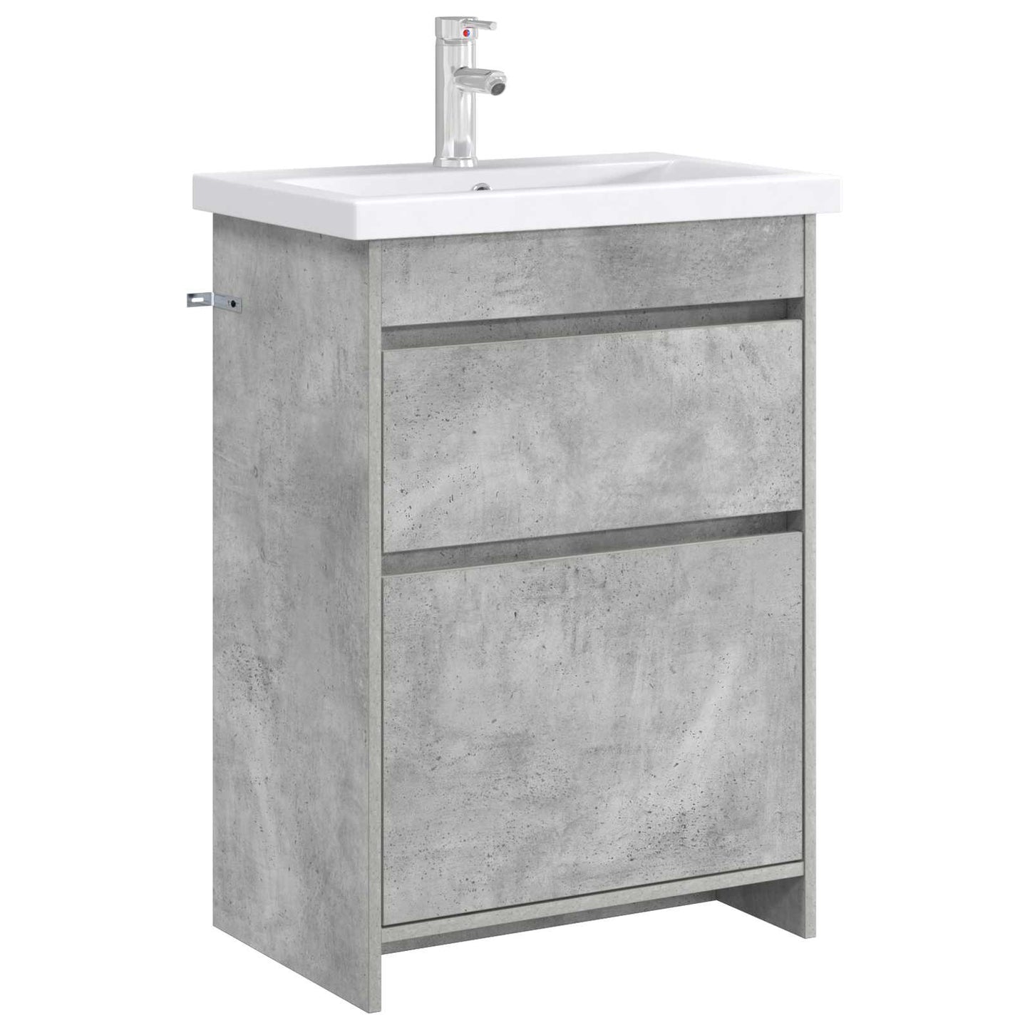 vidaXL Bathroom Under Sink Cabinet Concrete Grey 56 x 37.5 x 81 cm