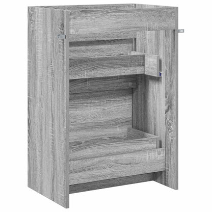 vidaXL Bathroom Under Sink Cabinet Grey Sonoma 56 x 37.5 x 81 cm