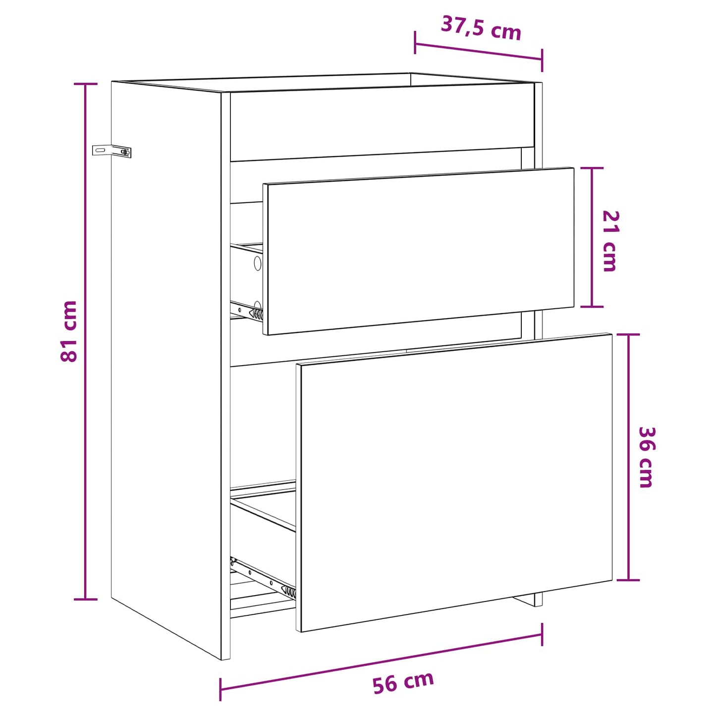 vidaXL Bathroom Under Sink Cabinet Old Wood 56 x 37.5 x 81 cm