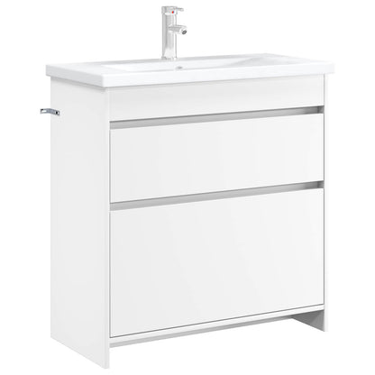 vidaXL Bathroom Under Sink Cabinet White 78.5 x 37.5 x 81 cm