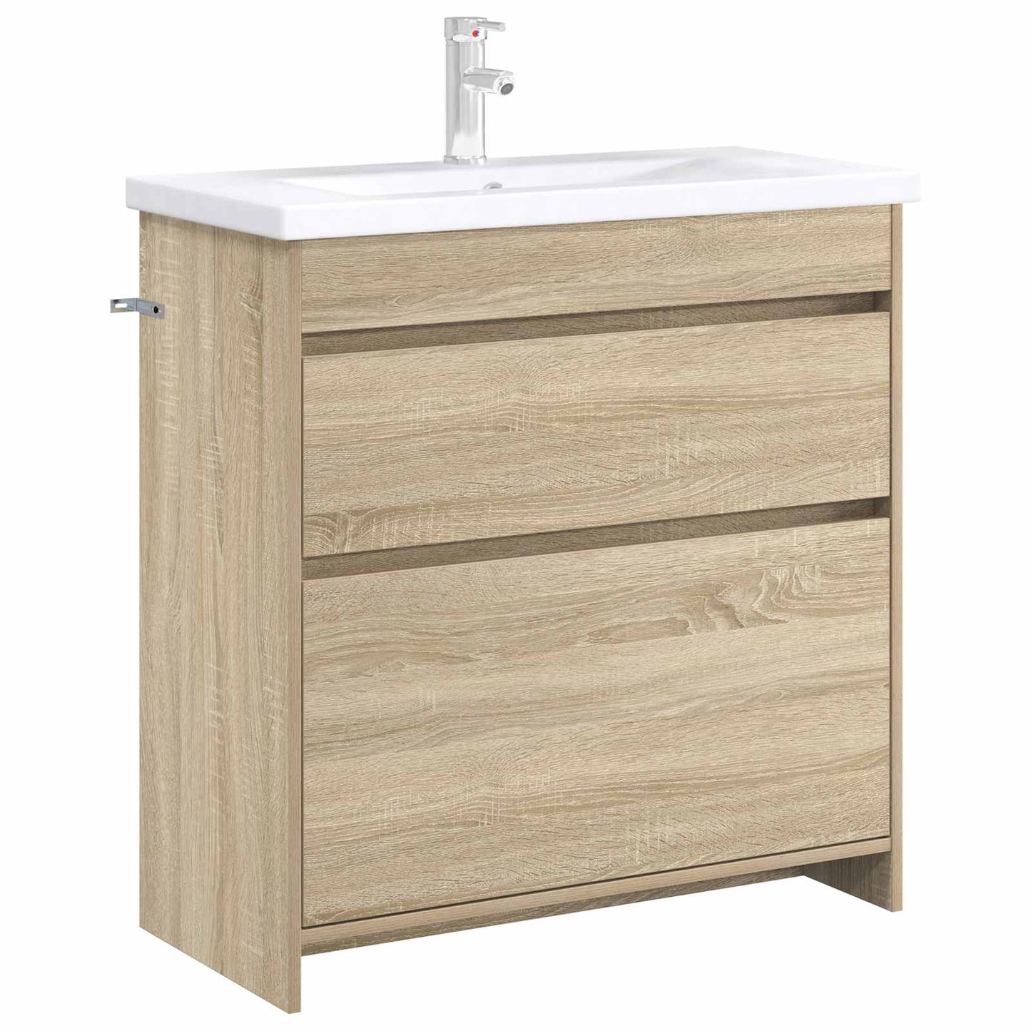 vidaXL Bathroom Under Sink Cabinet Sonoma Oak 78.5 x 37.5 x 81 cm
