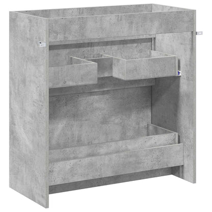 vidaXL Bathroom Under Sink Cabinet Concrete Grey 78.5 x 37.5 x 81 cm