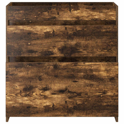 vidaXL Bathroom Under Sink Cabinet Smoked Oak 78.5 x 37.5 x 81 cm