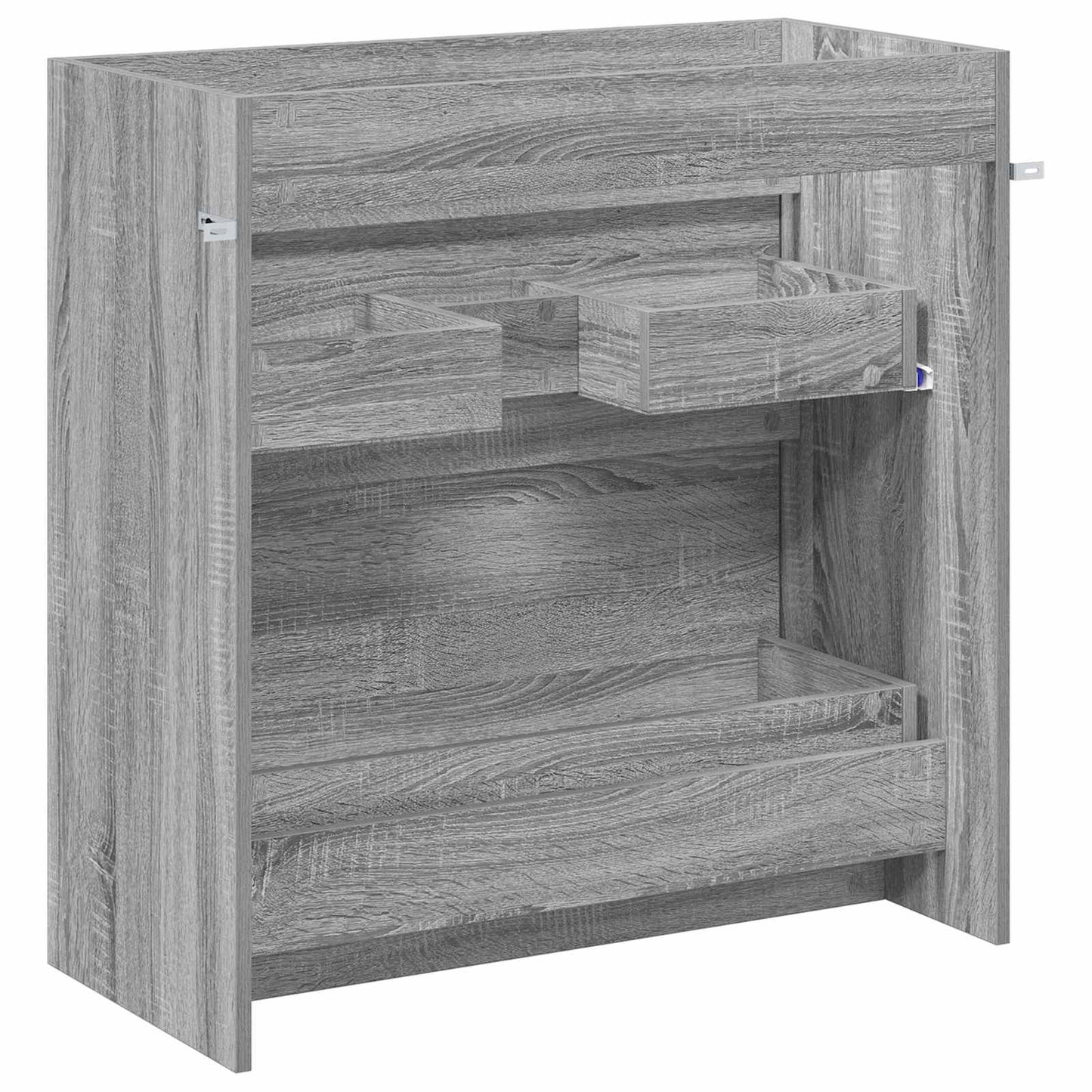 vidaXL Bathroom Under Sink Cabinet Grey Sonoma 78.5 x 37.5 x 81 cm