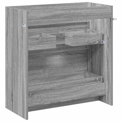vidaXL Bathroom Under Sink Cabinet Grey Sonoma 78.5 x 37.5 x 81 cm