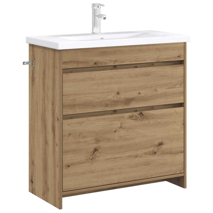 vidaXL Bathroom Under Sink Cabinet Artisan Oak 78.5 x 37.5 x 81 cm