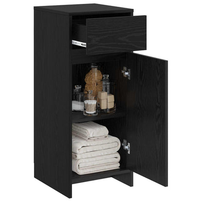 vidaXL Bathroom Cabinet Black Oak 35 x 36.5 x 85 cm Engineered Wood