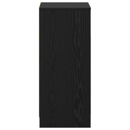 vidaXL Bathroom Cabinet Black Oak 35 x 36.5 x 85 cm Engineered Wood