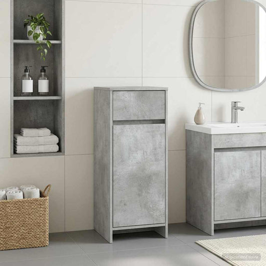 vidaXL Bathroom Cabinet Concrete Grey 35 x 36.5 x 85 cm